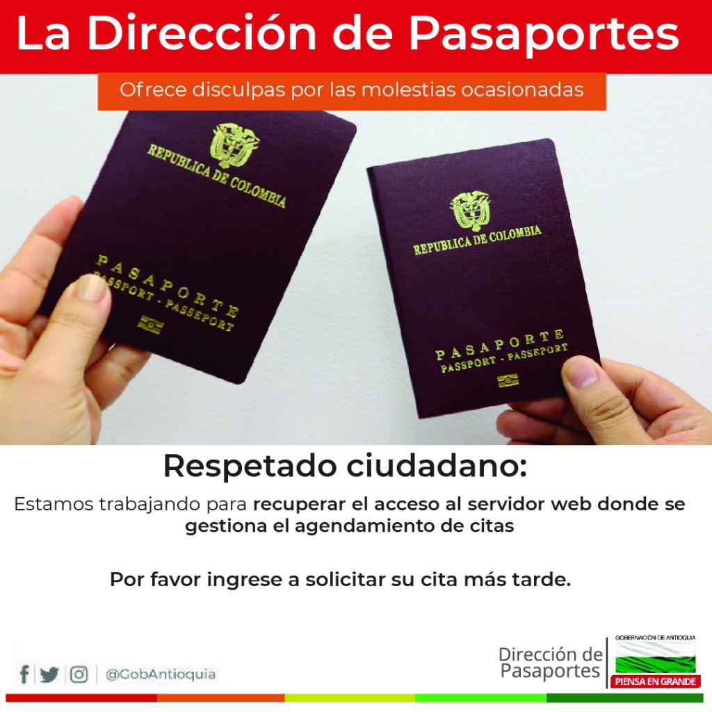 La Dirección de Pasaportes informa