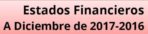 Estados financieros a Diciembre de 2017-2016