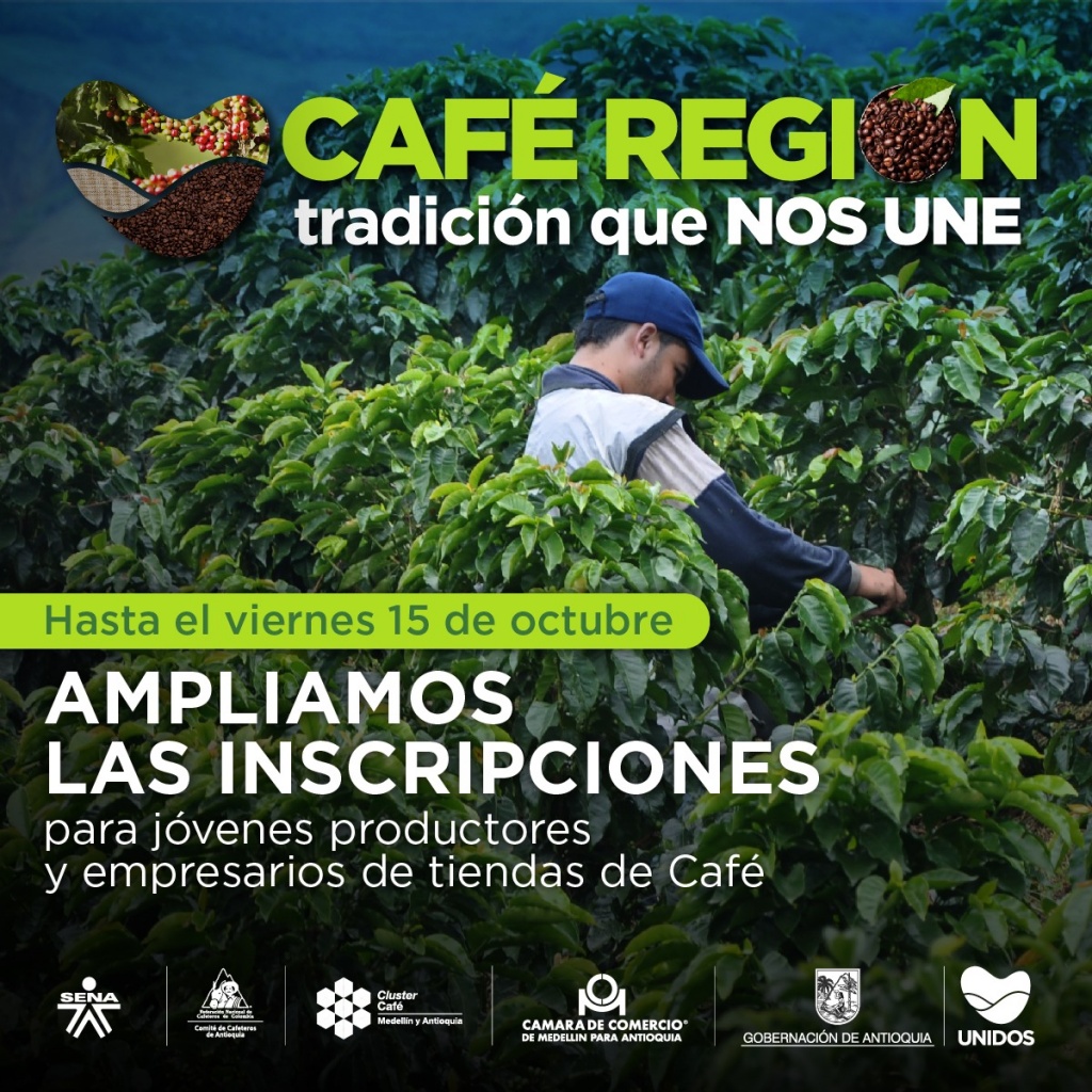 Última semana de inscripciones para participar en las convocatorias del proyecto Café Región 2021