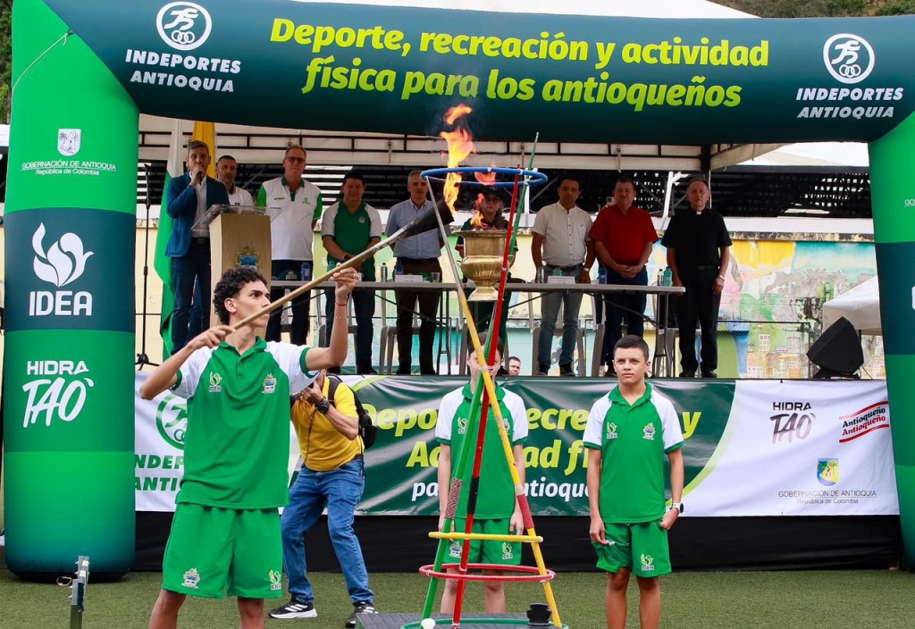 El Gobernador Andrés Julián inauguró en Andes la fase final de los Juegos Deportivos Departamentales Antioquia 2024