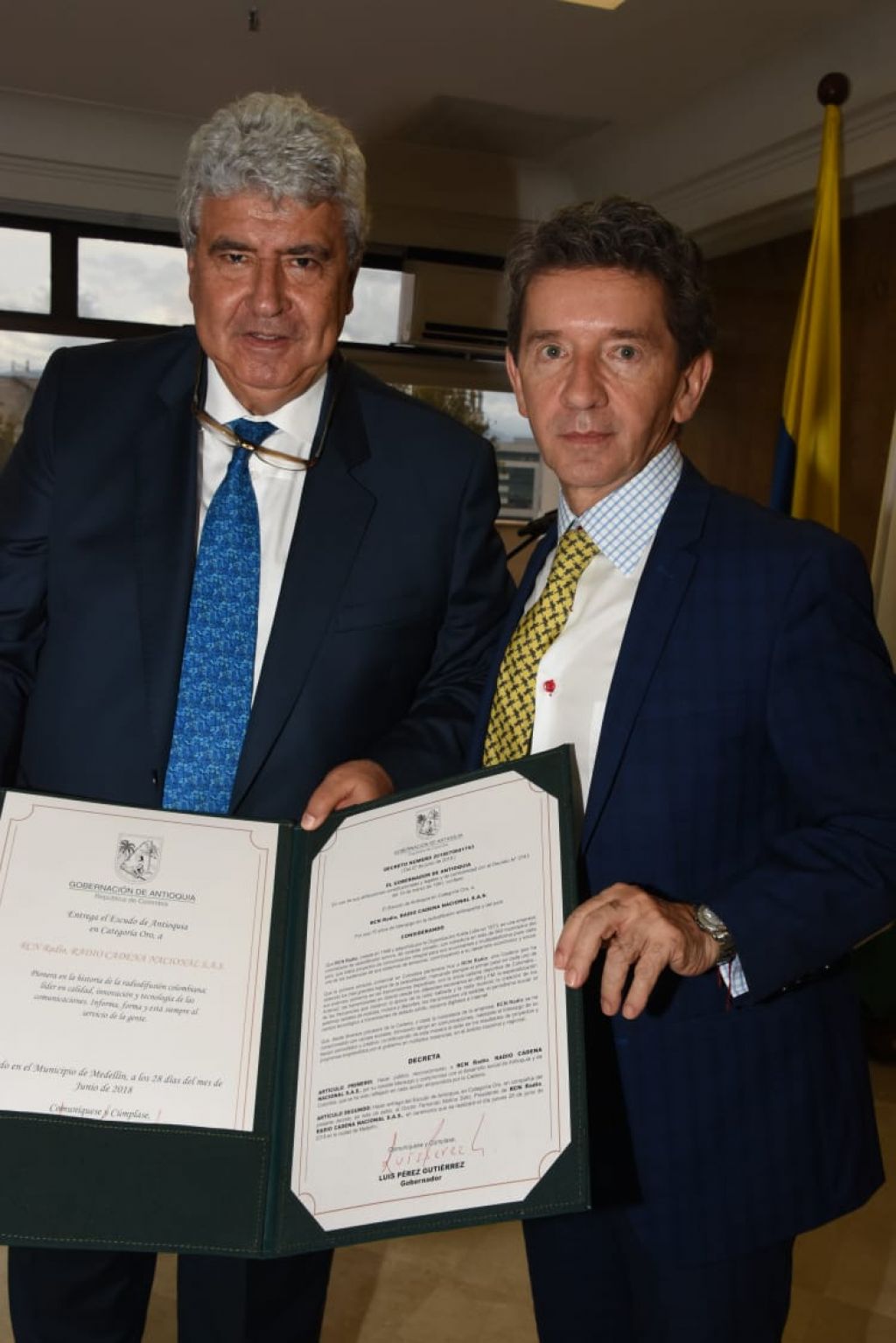 RCN Radio recibe el Escudo de Antioquia, Categoría Oro