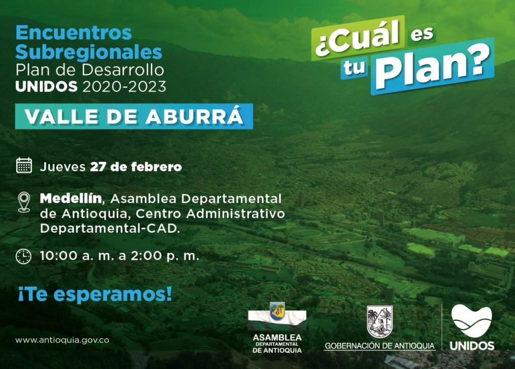 Noveno Encuentro Subregional Plan de Desarrollo UNIDOS 2020-2023 Valle de Aburrá