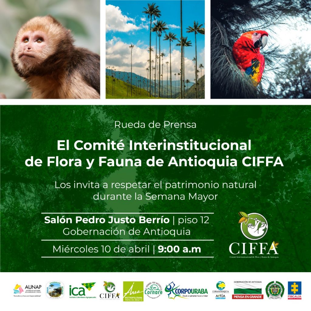 Rueda de prensa: El comité Interinstitucional de Flora y Fauna de Antioquia CIFFA