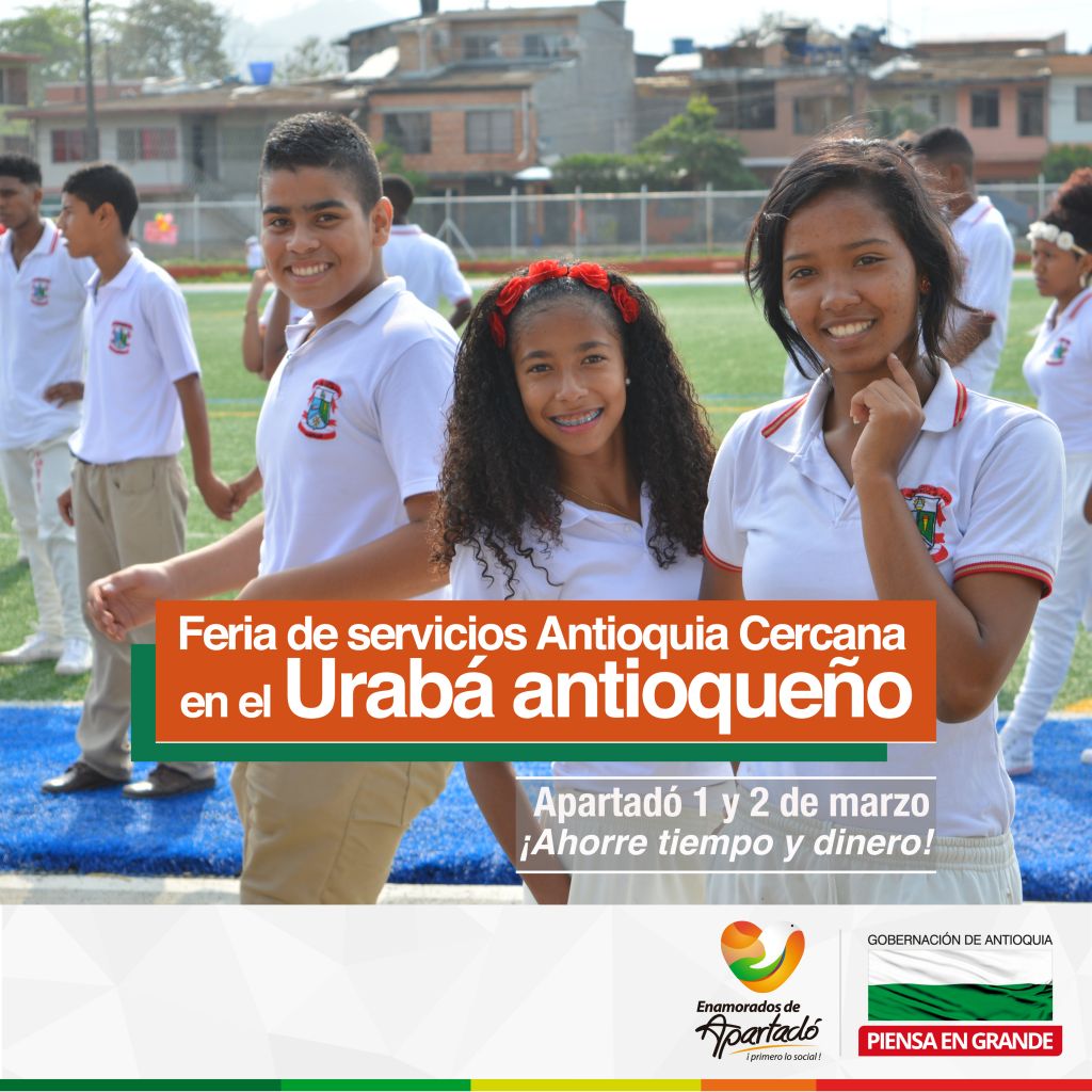 Urabá recibe la Feria de servicios Antioquia Cercana