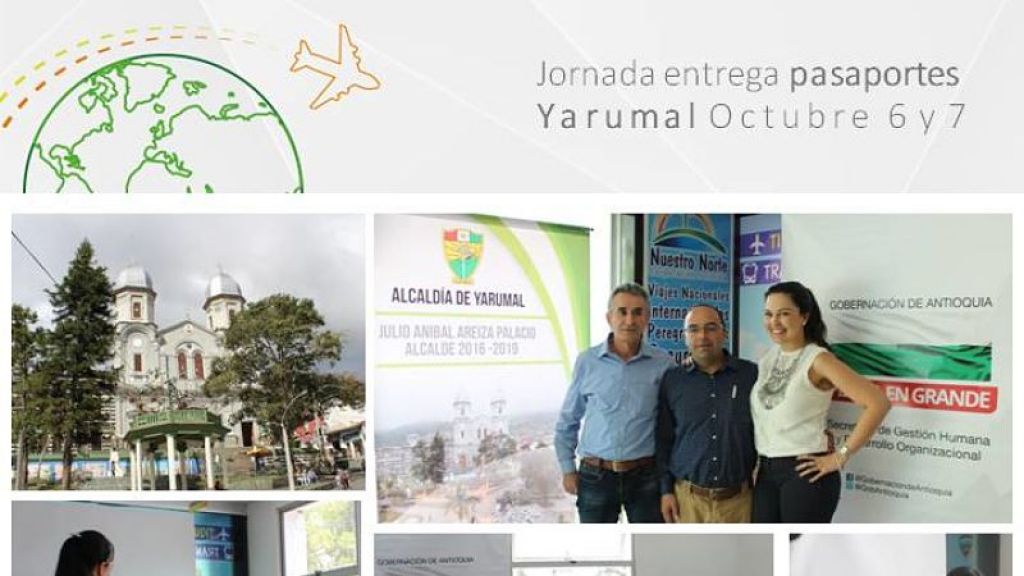 La Gobernación de Antioquia entrega pasaportes en Yarumal