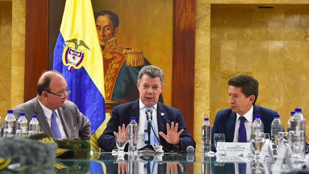 Consejo de seguridad con el presidente Juan Manuel Santos