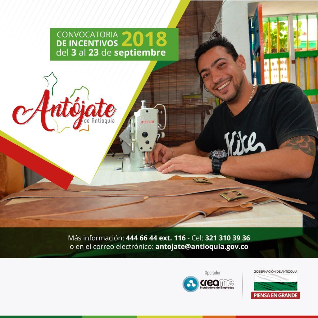Convocatoria Antójate de Antioquia – Plan de Inversión