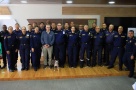 Gobernador Andrés Julián presidió acto de ascenso de bomberos voluntarios del departamento