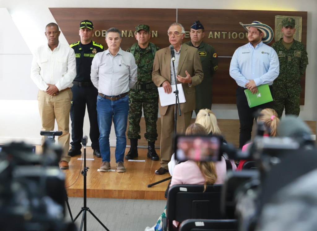 Gobernadores de Antioquia, Córdoba y Chocó presentaron al Ministro de la Defensa el Plan de Territorialización de la Política de Defensa, Seguridad Ciudadana y Convivencia