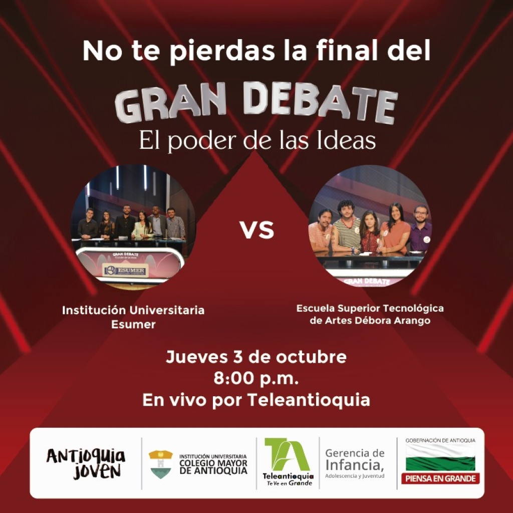 Esta noche es el final del Gran Debate #ElPoderDeLasIdeas