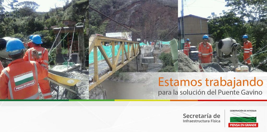 Avanzan las obras para el montaje de un puente militar en Puente Gabino