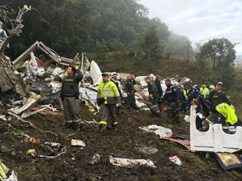 Comunicado DAPARD: accidente avión Club de Fútbol Chapecoense