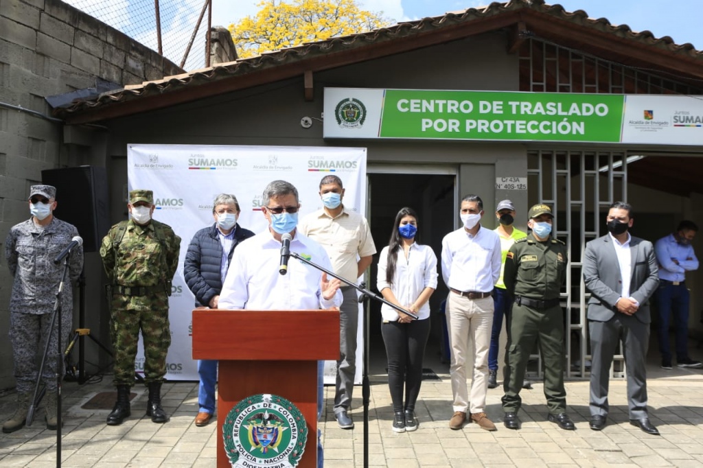 Gobernación de Antioquia reconoce y destaca avances en la construcción de subestación rural de Policía en el municipio de Envigado y la inauguración de su Centro de Traslado por Protección