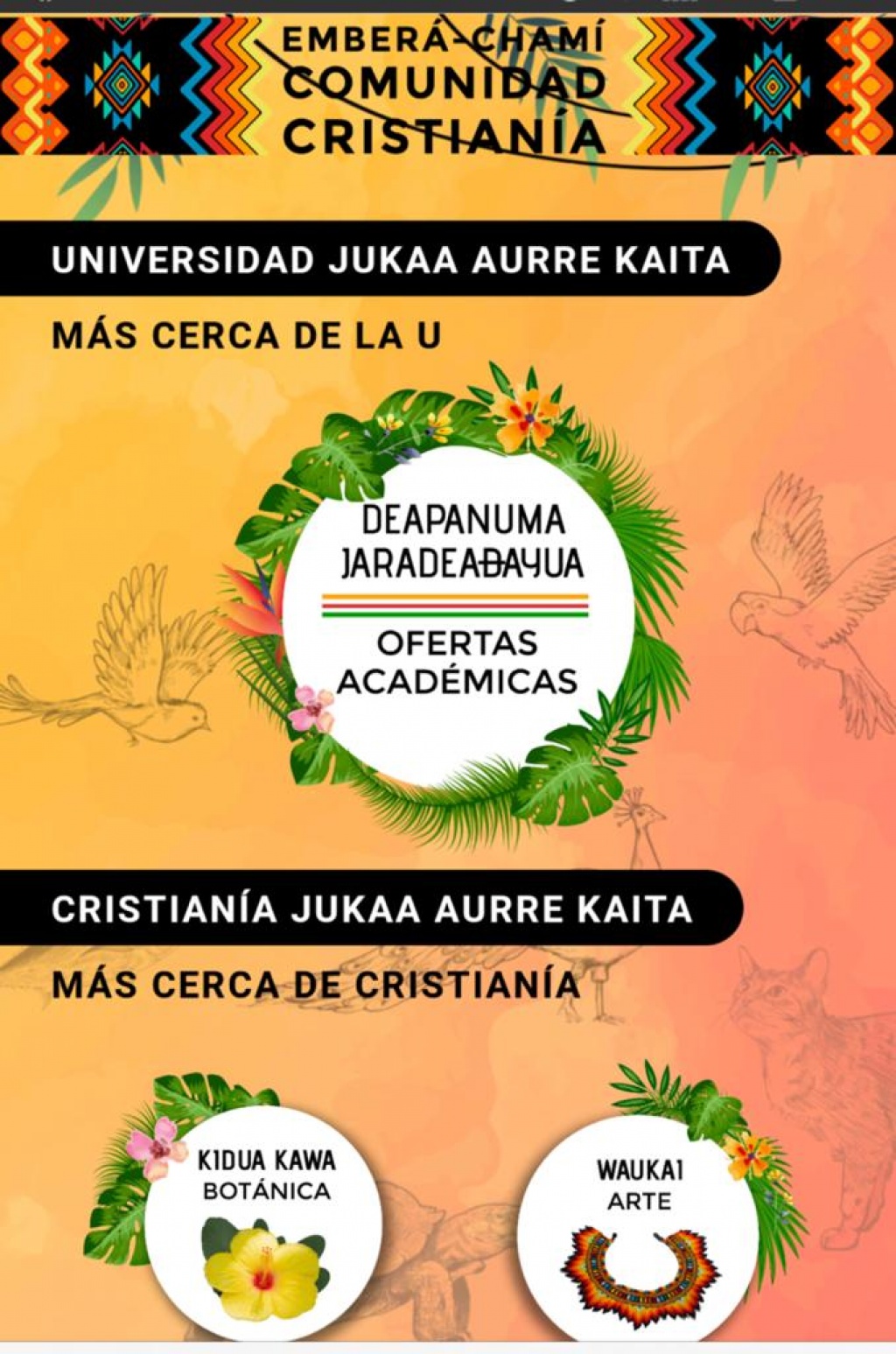 La Gobernación de Antioquia presenta una aplicación móvil para facilitar el paso a la educación superior de estudiantes Emberá Chamí