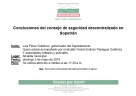 Invitación para el domingo 5 de mayo, Conclusiones del consejo de seguridad descentralizado en Sopetrán