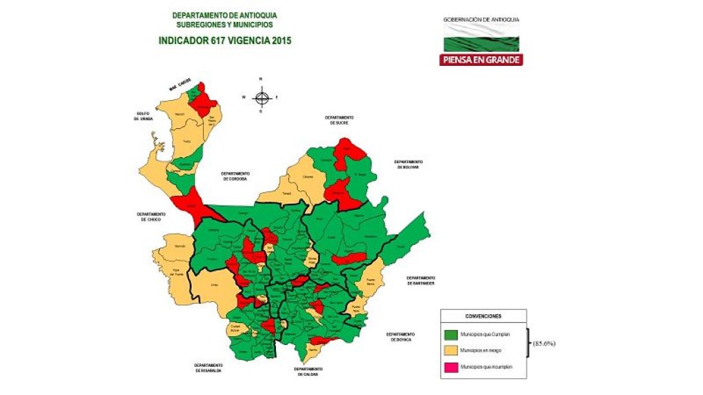 18 municipios de Antioquia incumplieron el indicador de Ley 617 en la vigencia 2015