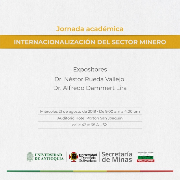 Jornada académica: internacionalización del sector minero