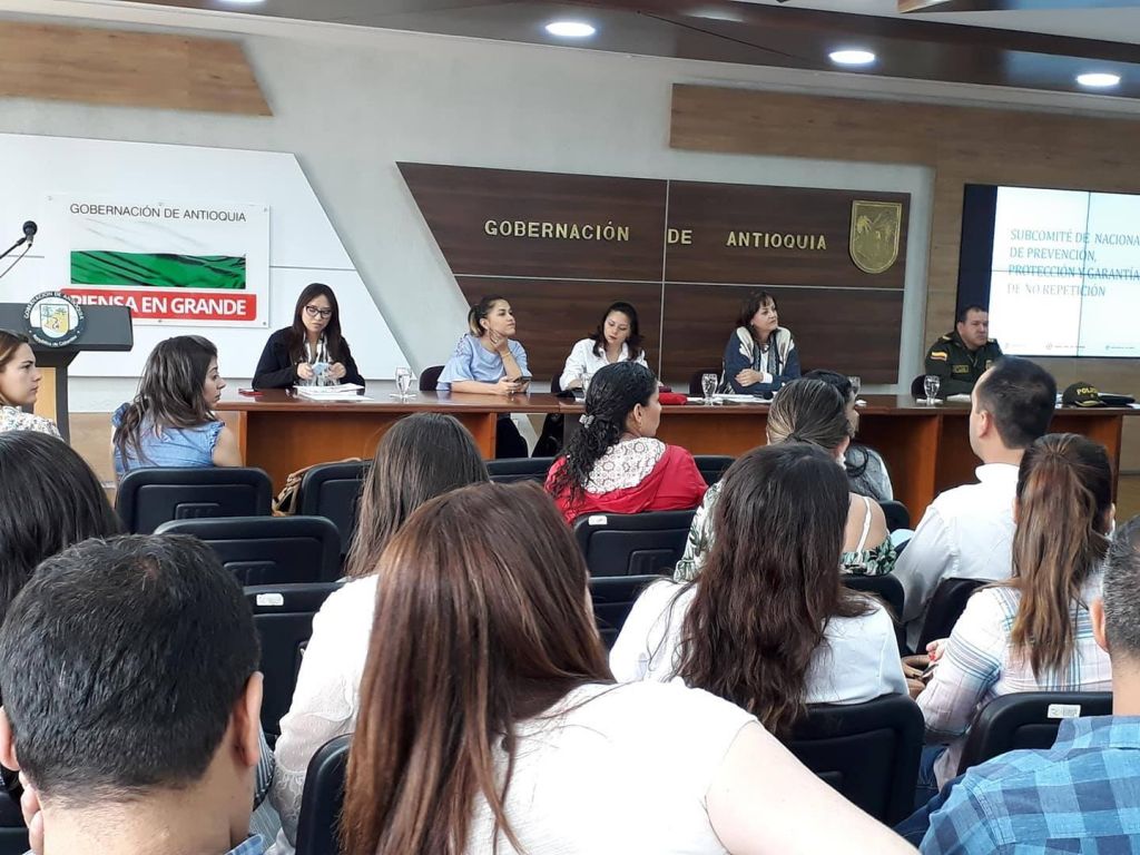 En la Gobernación de Antioquia se realizó sesión del Subcomité Nacional de Prevención, Protección y Garantías de No Repetición