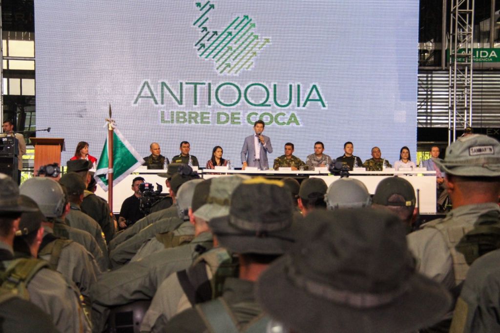 Declaraciones del señor gobernador Luis Pérez Gutiérrez en el lanzamiento de la etapa II de Antioquia libre de coca