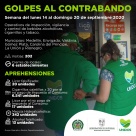 Golpes al contrabando: En siete municipios el grupo operativo aprehendió 130.400 cigarrillos de contrabando