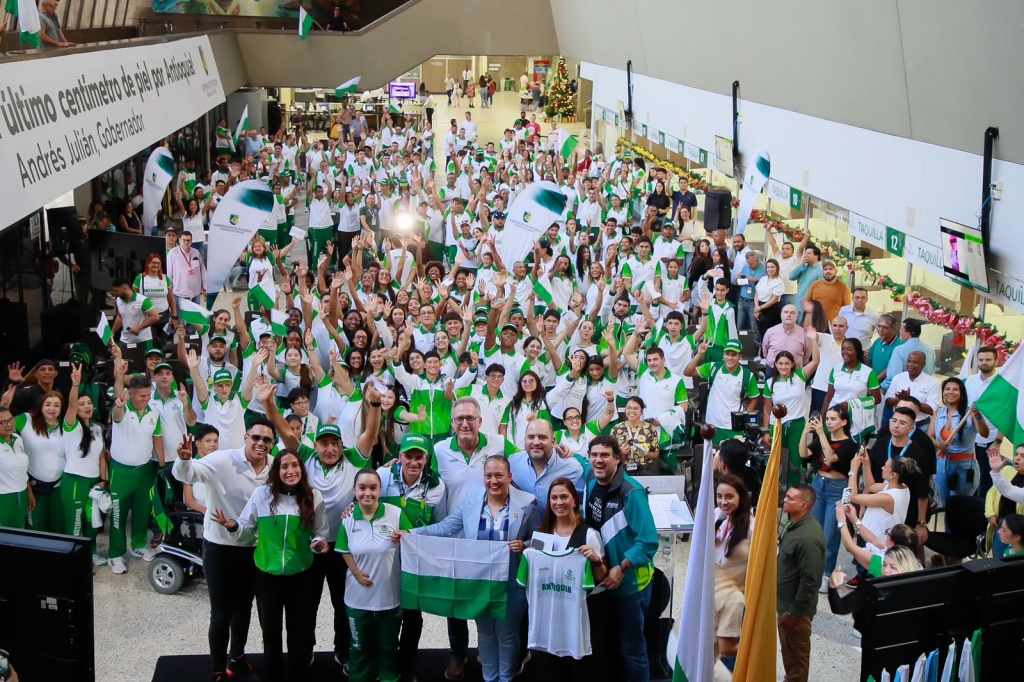 ¡Antioquia recibió a los campeones de los primeros Juegos Nacionales Juveniles!