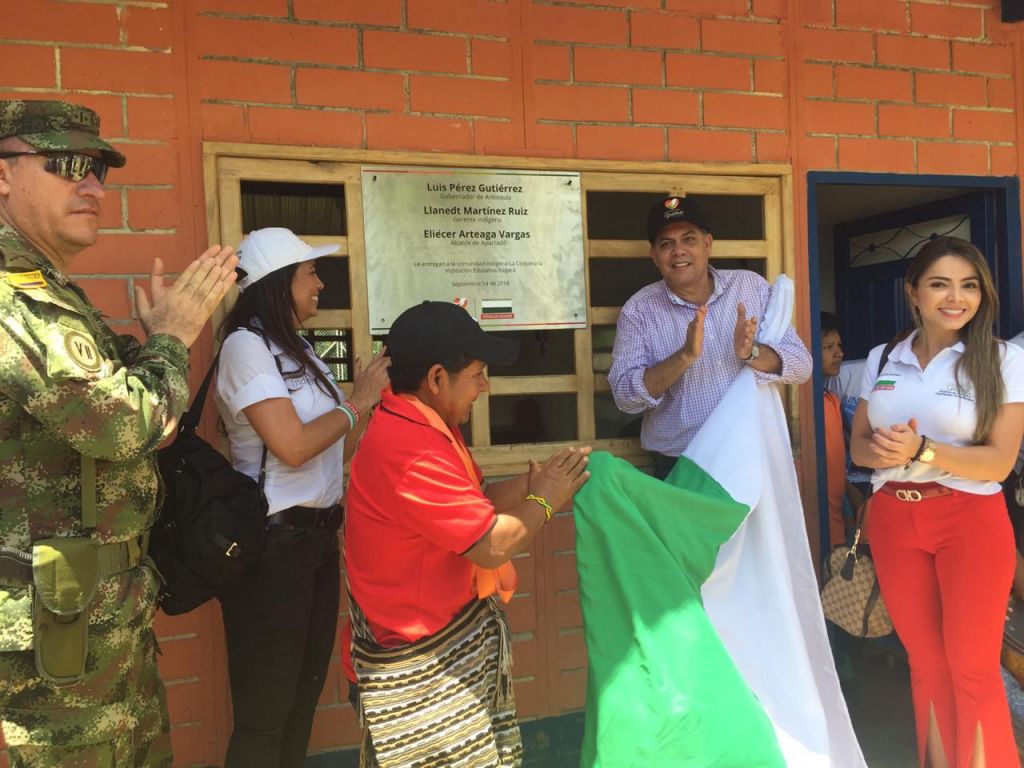 Institución Educativa Bagará llena de alegría a niños y jóvenes indígenas de Apartadó