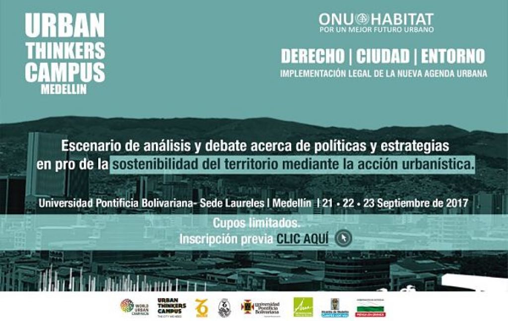 En Medellín se realizará Urban Thinkers Campus