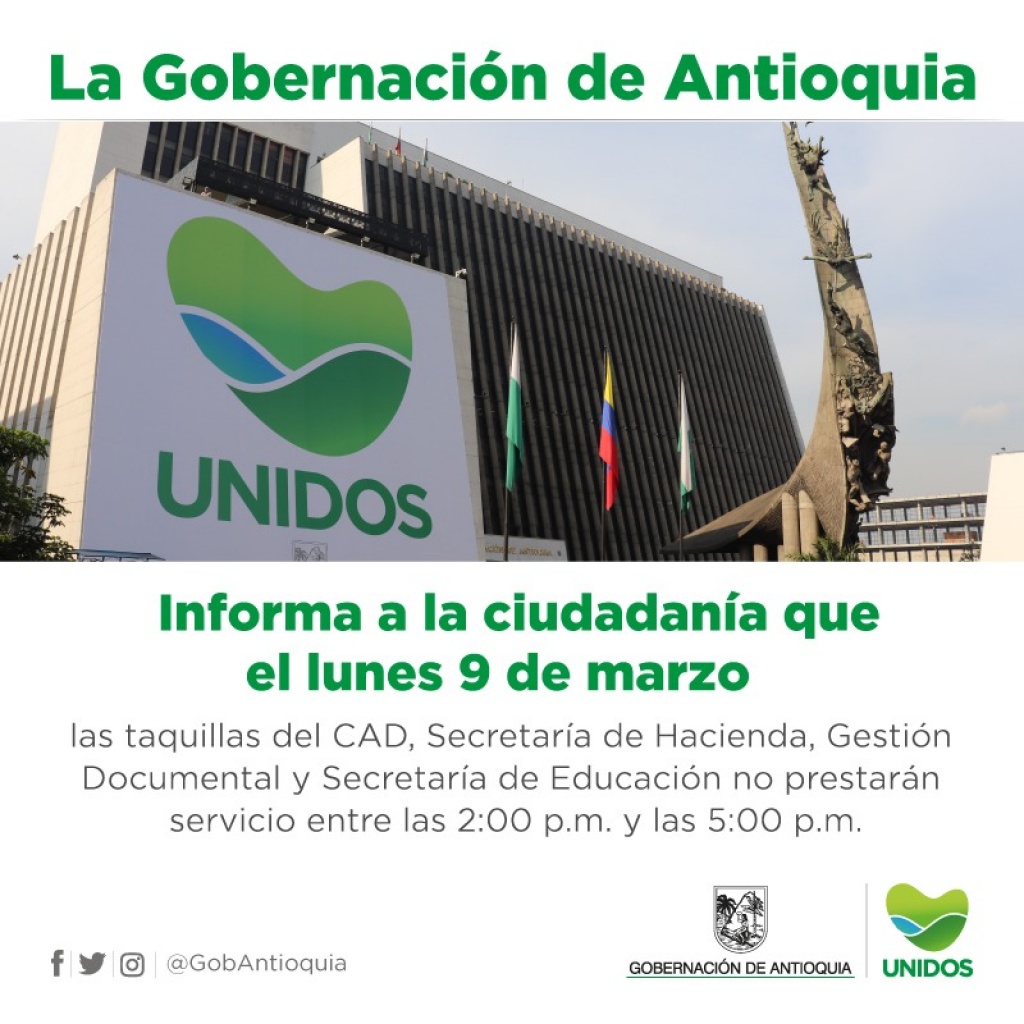 La Gobernación de Antioquia conmemora el Día Internacional de la Mujer