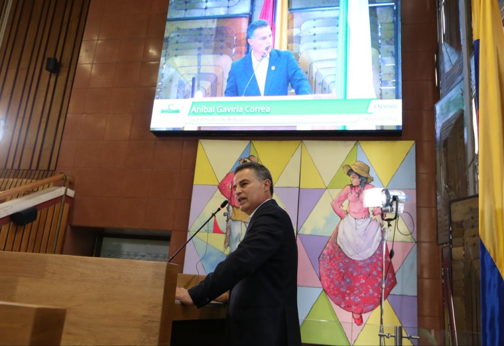 El gobernador de Antioquia instaló el primer periodo de sesiones ordinarias de la Asamblea Departamental