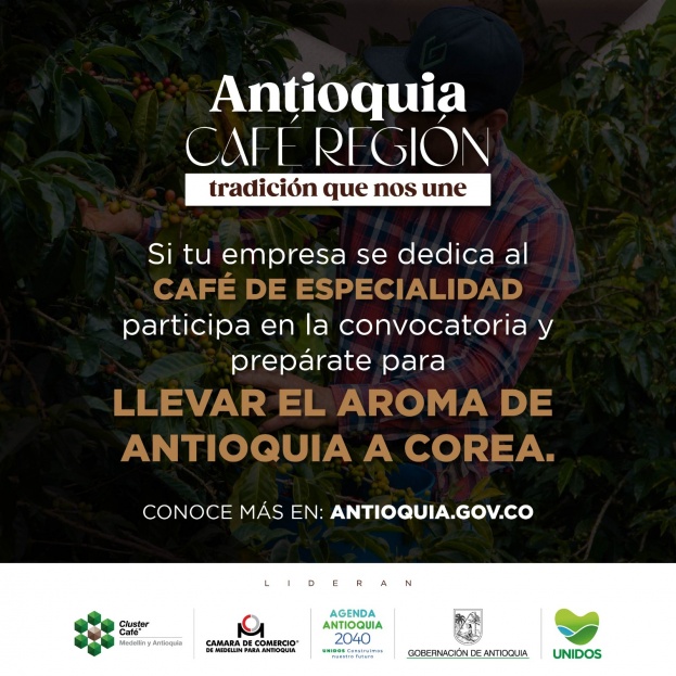 Con Antioquia Café Región, el aroma de 10 productores de café especial llegará a Corea del Sur
