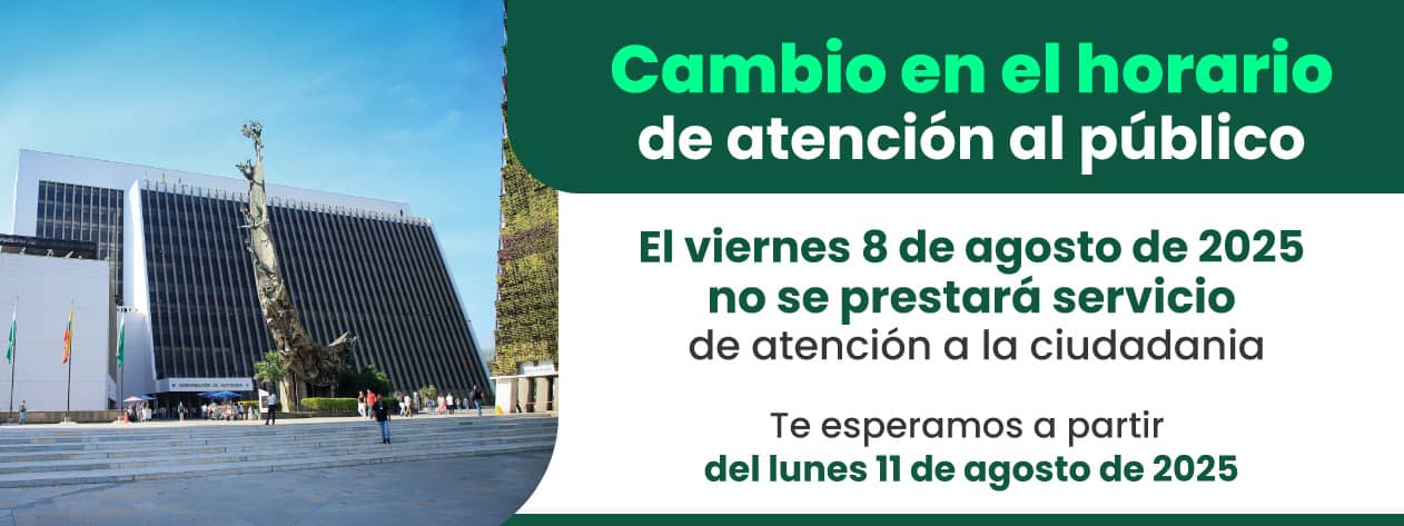 cambio de horario Atención al Ciudadano