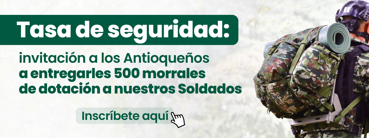 Inscripción entrega morrales soldados