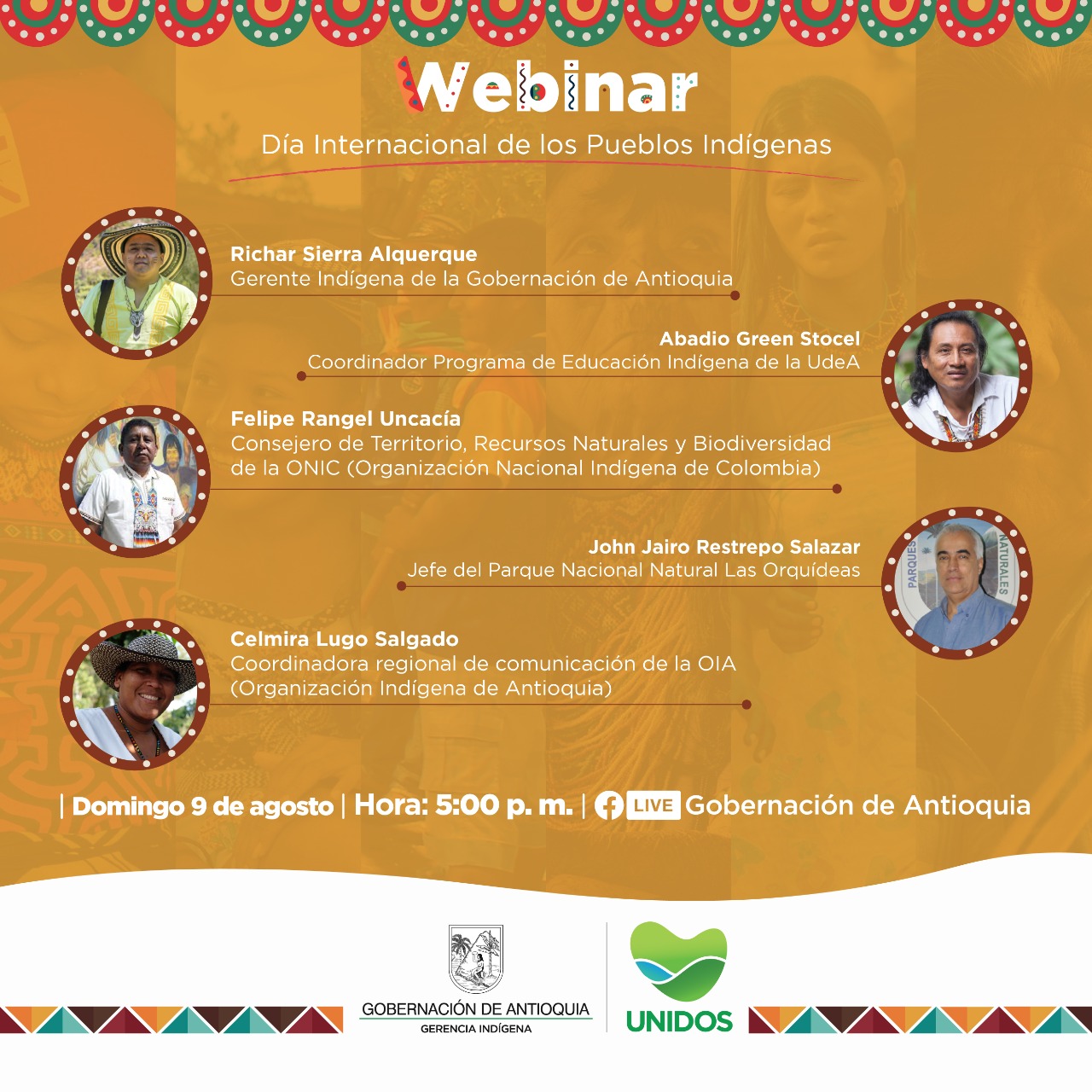Invitación: Buen vivir – bianibaita, UNIDOS con los indígenas en su día