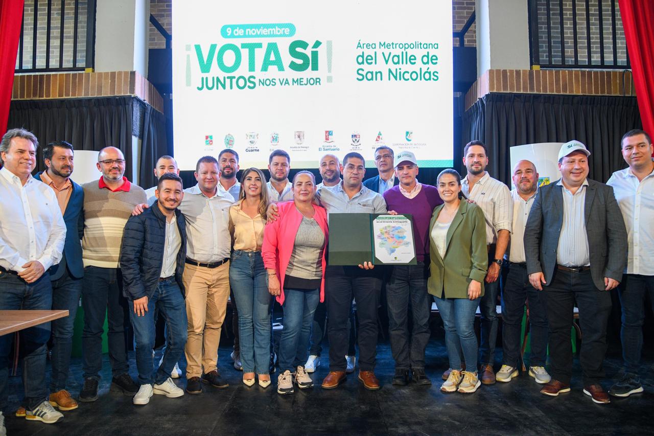 Oriente antioqueño firmó Acuerdo para que los 23 municipios, con el apoyo de la Gobernación de Antioquia, planifiquen su futuro 