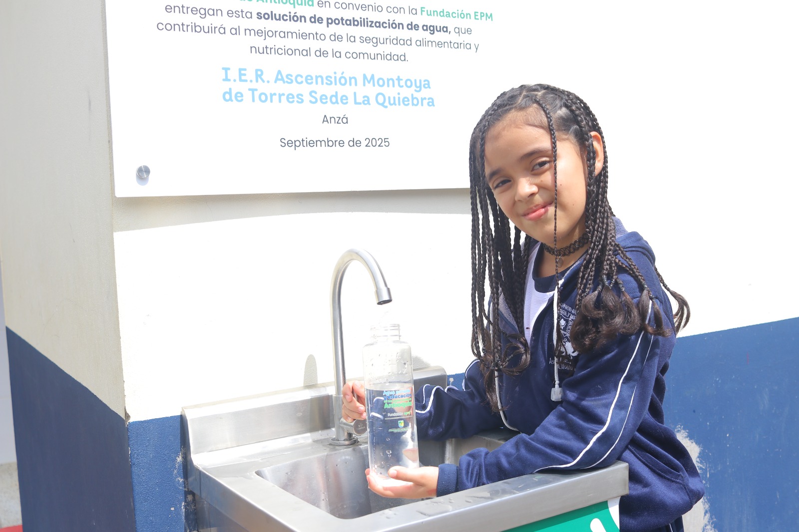 30 nuevas sedes educativas rurales de Antioquia y sus comunidades aledañas, ya cuentan con agua potable