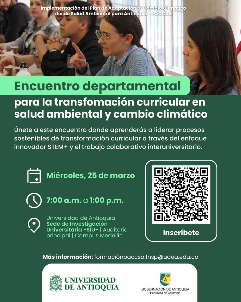 Gobernación de Antioquia inicia ciclo educativo del Plan de Adaptación al Cambio Climático en Salud Ambiental 