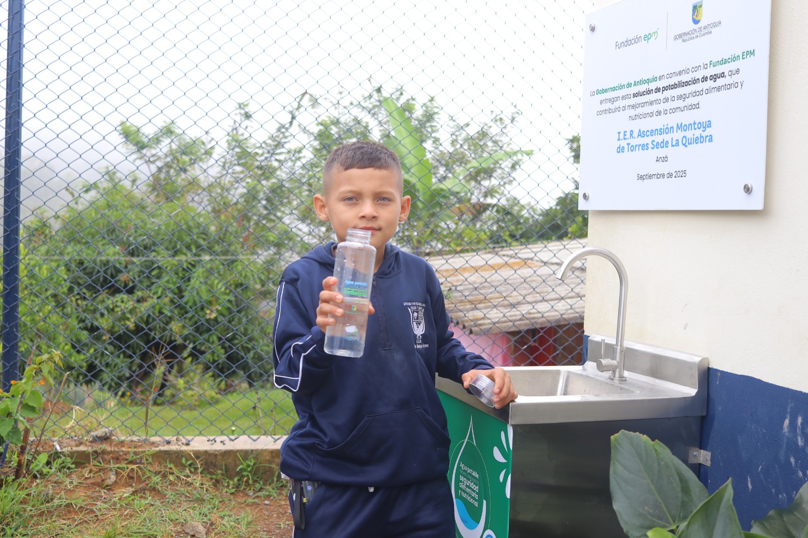 Gobernación de Antioquia abre nueva convocatoria para fortalecer el acceso a agua potable en instituciones educativas del departamento 