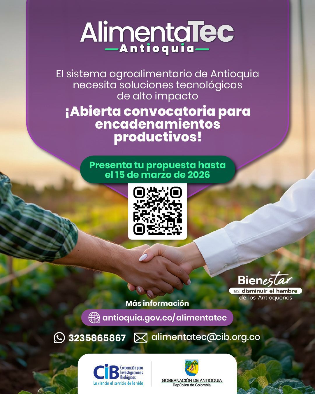 AlimentaTec fortalece los encadenamientos productivos de Antioquia para resolver retos del sistema agroalimentario   