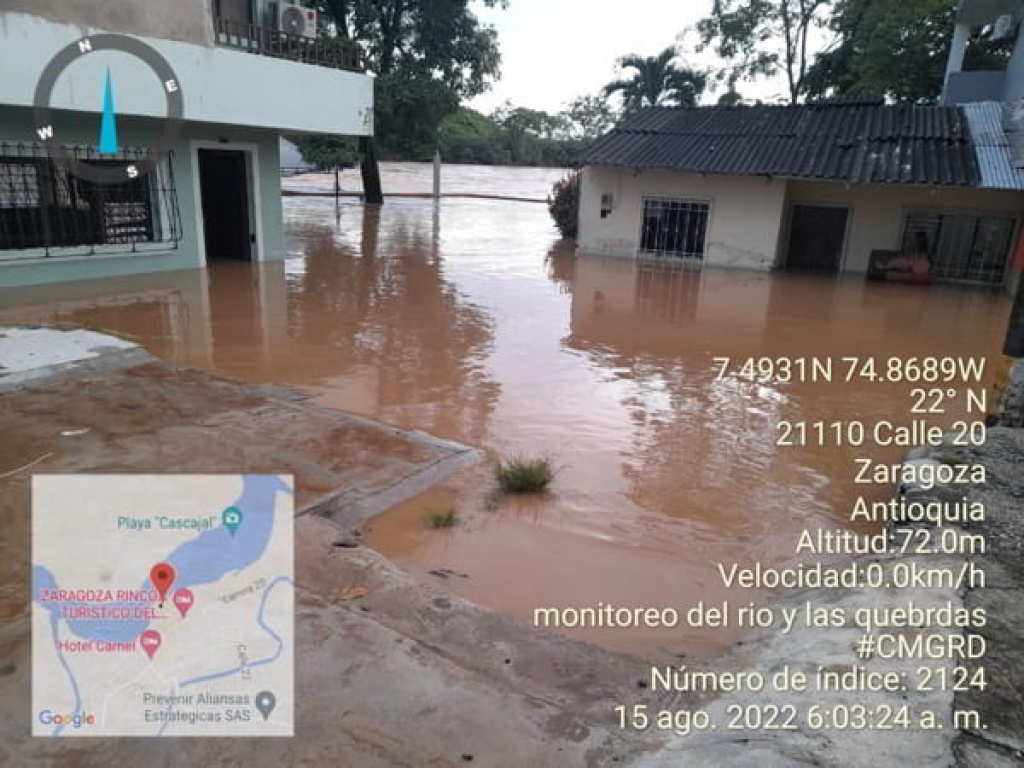 Siete municipios de Antioquia reportaron emergencias por lluvias el pasado puente festivo. Un hombre falleció en Apartadó