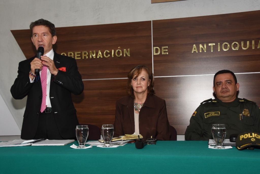 Intervención pietada del Gobernador Luis Pérez Gutiérrez Consejo de seguridad