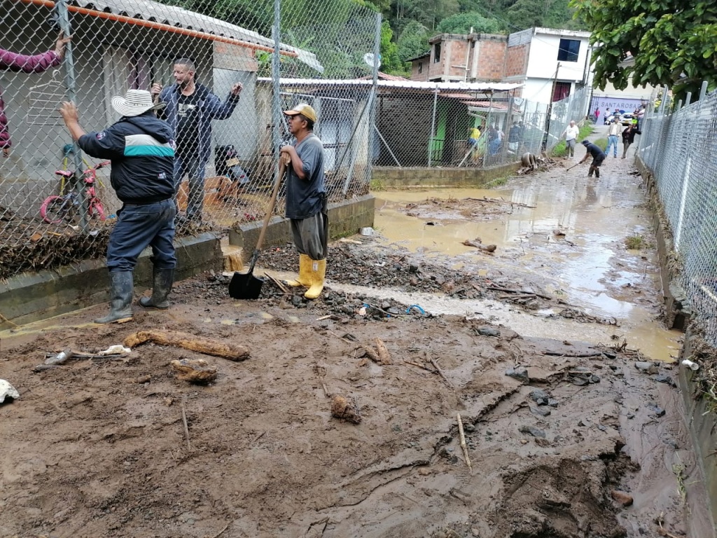 Cuatro municipios del Occidente antioqueño reportaron eventos por fuertes lluvias