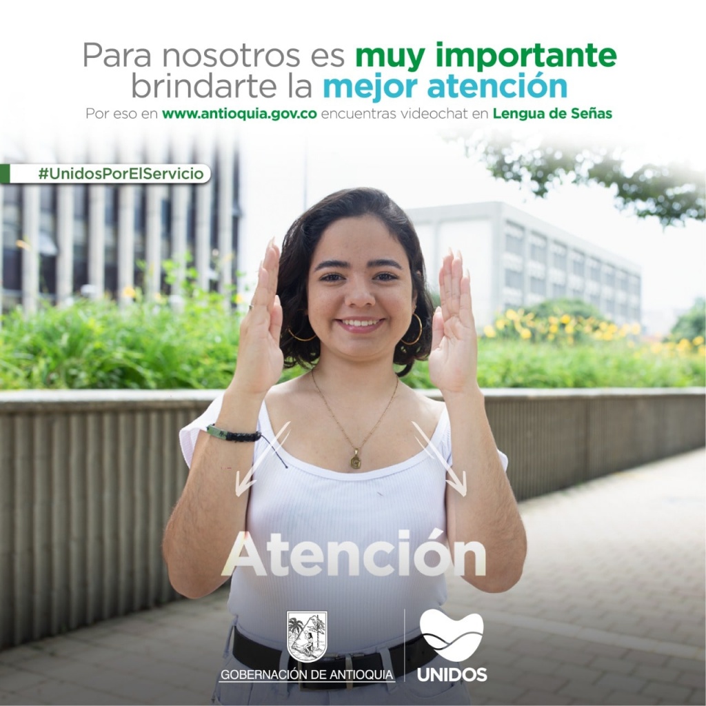 Gobernación de Antioquia  activa canal de atención virtual para la comunidad Sorda