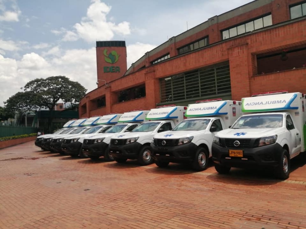 19 municipios de Antioquia recibieron hoy nuevas ambulancias