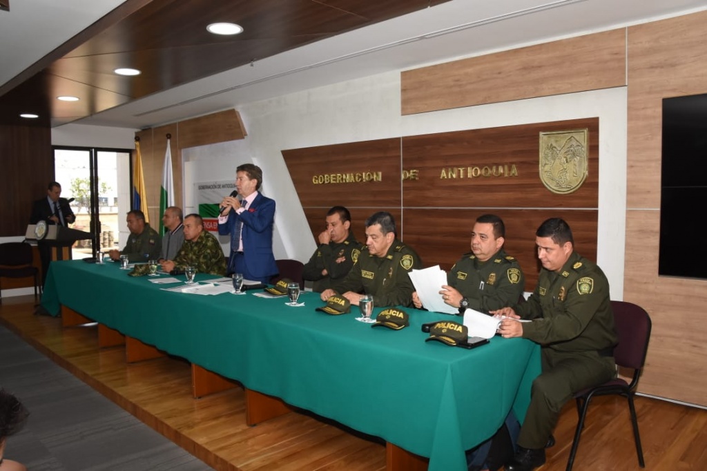 Octubre 22 - Intervención completa y pietada del gobernador LUIS PÉREZ GUTIÉRREZ En consejo de seguridad