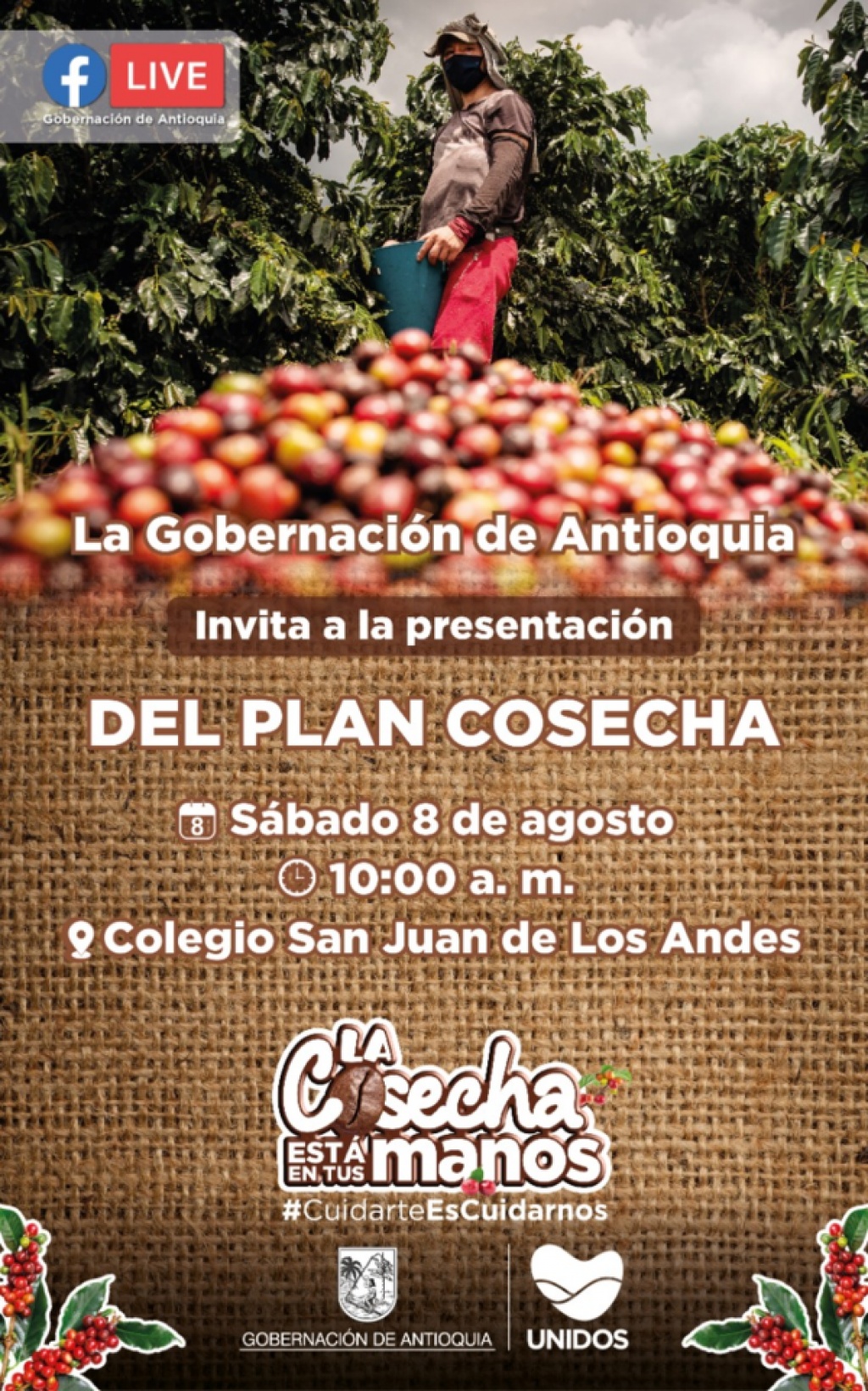 Gobernación de Antioquia presentará en Andes el Plan Integral para la contención del Covid-19 durante la Cosecha Cafetera