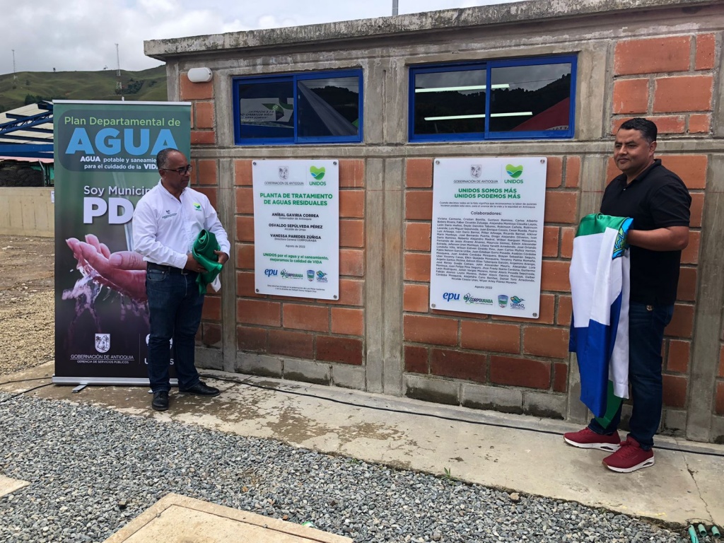 Urrao recibe planta de tratamiento de aguas residuales para mejorar el saneamiento básico del municipio