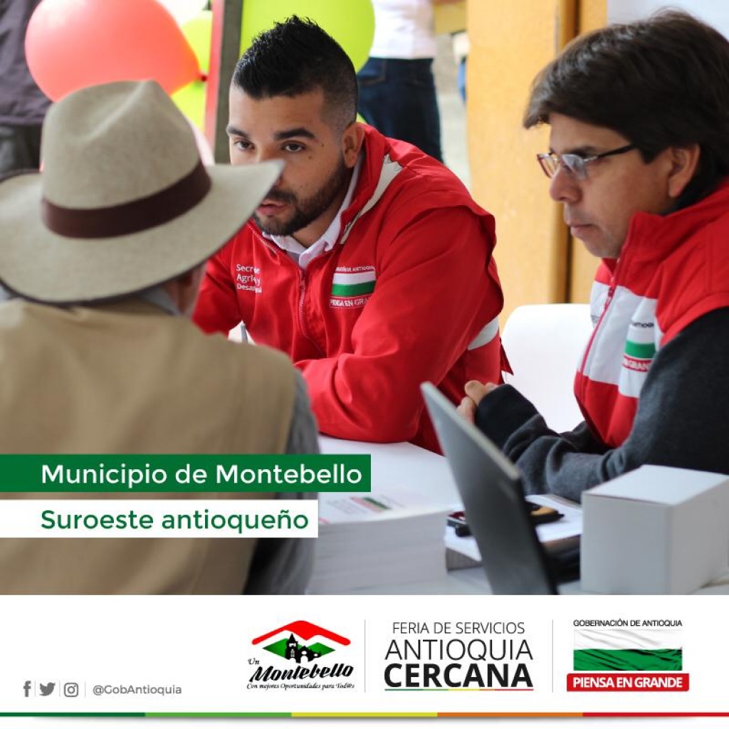 Montebello disfrutó de los diferentes trámites y servicios de Antioquia Cercana
