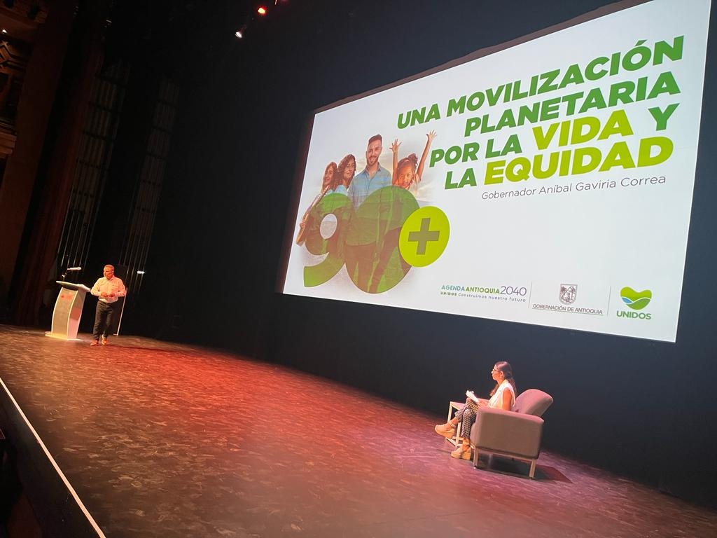 Una movilización planetaria por la vida y la equidad: 90+, la propuesta lanzada por el gobernador de Antioquia