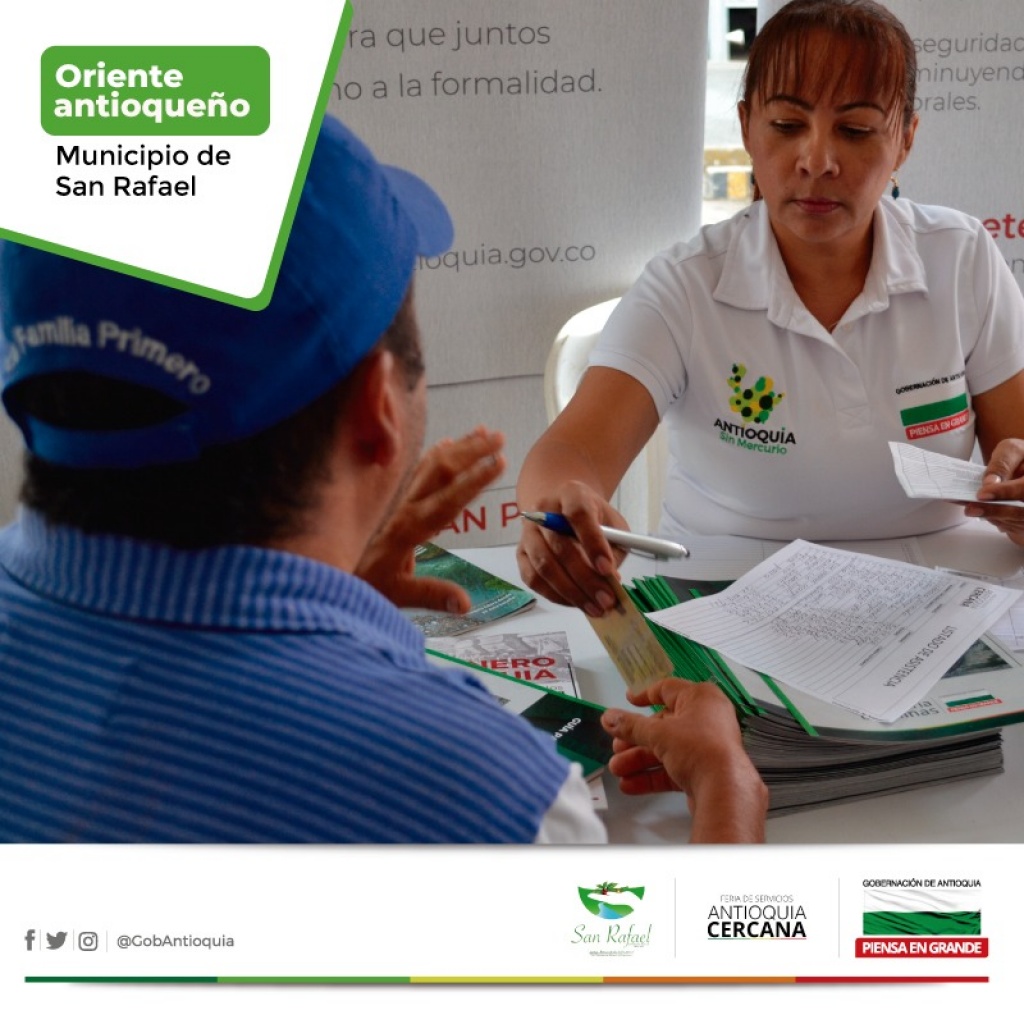 Antioquia Cercana llegó con oportunidades de empleo, salud y educación llegaron para habitantes de San Rafael