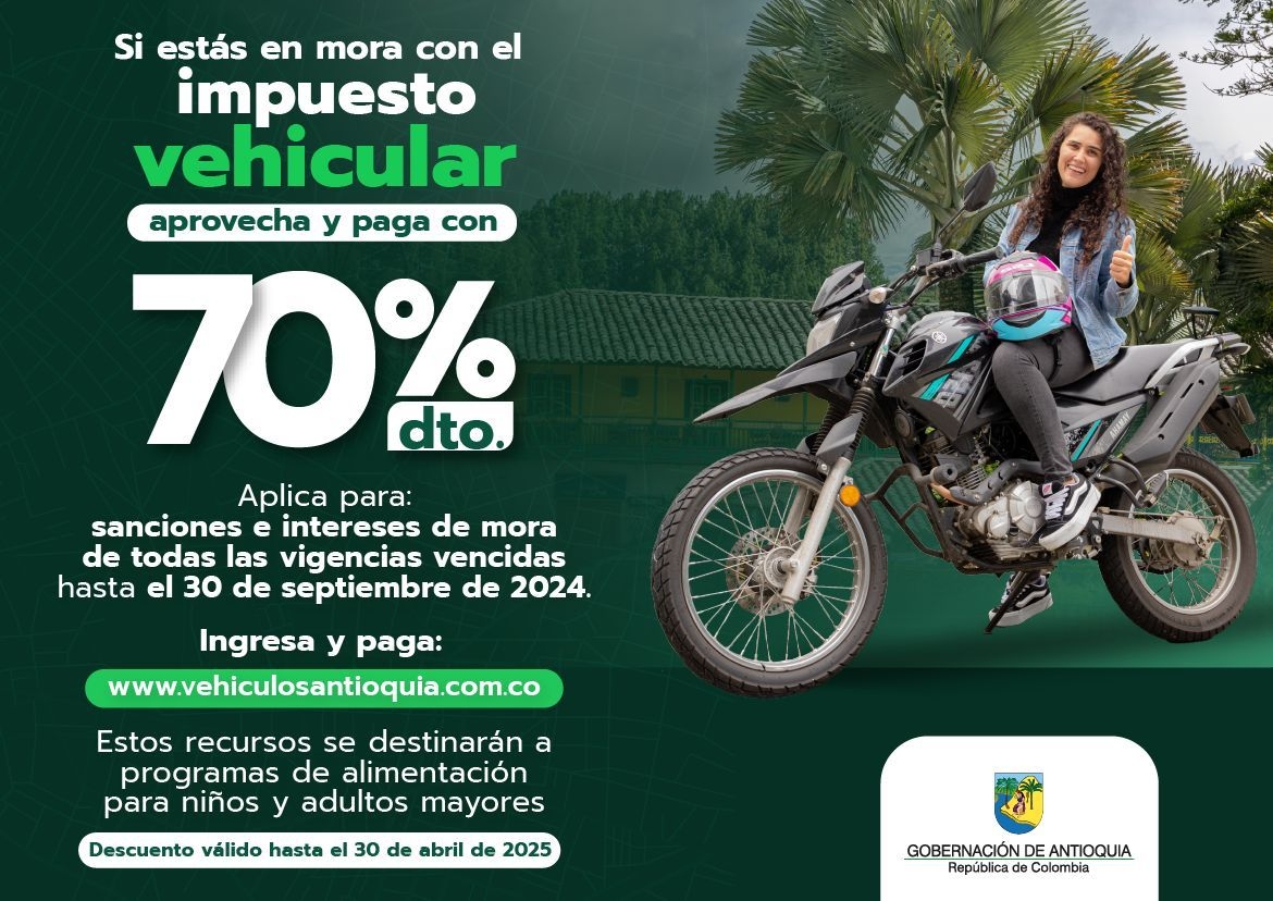 Disminución de sanciones e intereses de mora del impuesto vehicular y otras obligaciones irá hasta el próximo 30 de abril
